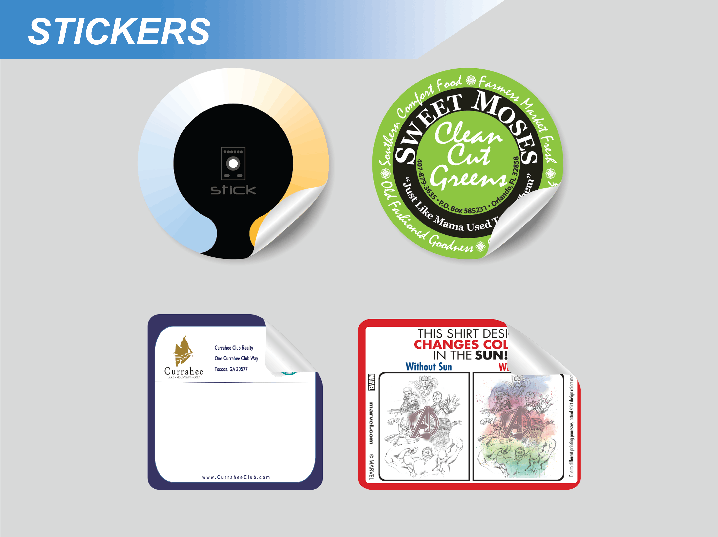 Stickers Printing Services | Alpha Press Orlando