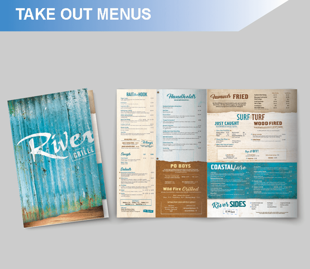 Take Out Menus Printing Services | Alpha Press Orlando